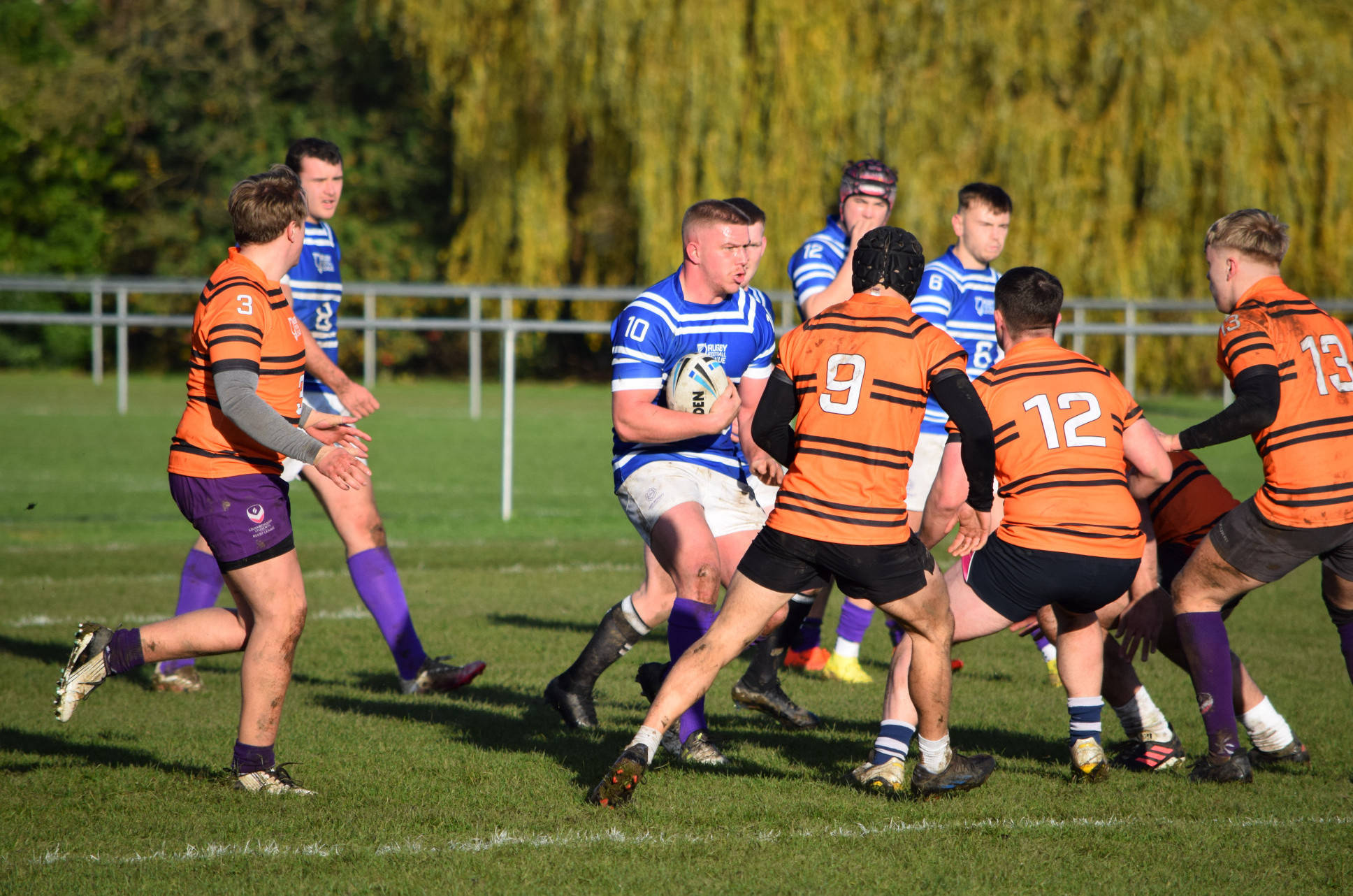 Rugby teams in action across the UK